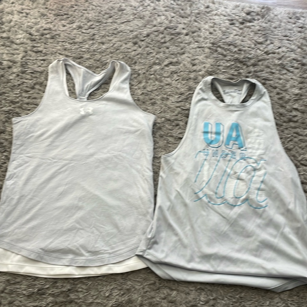 Girls tank tops from UA youth medium